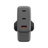 ENERGEA AMPCHARGE GAN100, 3C PD/PPS/SCP/QC3.0/AFC/FCP/ WALL CHARGER,100W (UK) - GUNMETAL