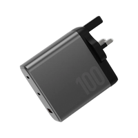 ENERGEA AMPCHARGE GAN100, 2C1A PD/PPS/SCP/QC3.0/AFC/FCP/ WALL CHARGER,100W (UK) - GUNMETAL