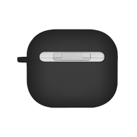 UNIQ NEXO ACTIVE HYBRID SILICONE AIRPODS 4TH GEN (2024) CASE WITH SPORTS EAR HOOKS - BLACK (BLACK)