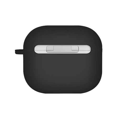 UNIQ NEXO ACTIVE HYBRID SILICONE AIRPODS 4TH GEN (2024) CASE WITH SPORTS EAR HOOKS - BLACK (BLACK)