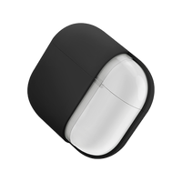 UNIQ NEXO ACTIVE HYBRID SILICONE AIRPODS 4TH GEN (2024) CASE WITH SPORTS EAR HOOKS - BLACK (BLACK)