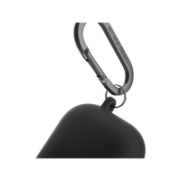 UNIQ NEXO ACTIVE HYBRID SILICONE AIRPODS 4TH GEN (2024) CASE WITH SPORTS EAR HOOKS - BLACK (BLACK)