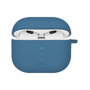 UNIQ NEXO ACTIVE HYBRID SILICONE AIRPODS 4TH GEN (2024) CASE WITH SPORTS EAR HOOKS - PACIFIC BLUE (PACIFIC BLUE)