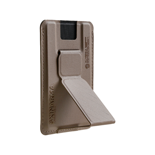 SKINARMA MAG-CHARGE CARD HOLDER WITH GRIP STAND KADO CHAMPAGNE Champagne