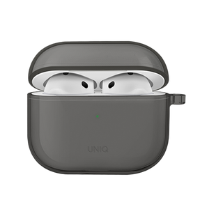 UNIQ GLASE AIRPODS PRO 4TH GEN (2024) HANG CASE - GLOSSY SMOKE (SMOKE)