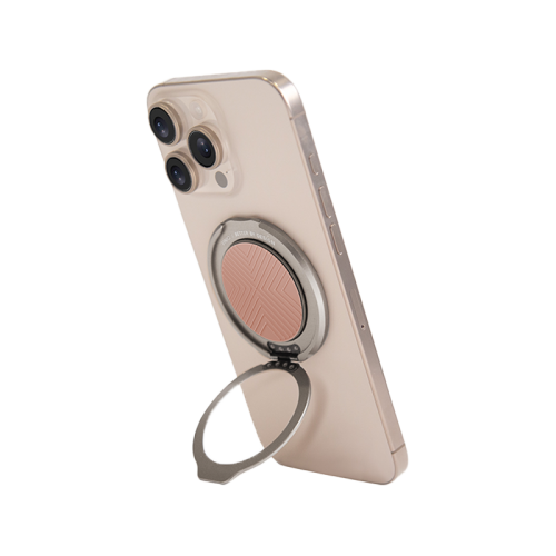 UNIQ GRIPFIT CLASSIC 360 MAGNETIC MOUNT & KICKSTAND - BLUSH PINK (BLUSH PINK)