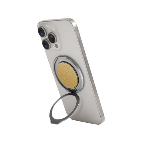 UNIQ GRIPFIT CLASSIC 360 MAGNETIC MOUNT & KICKSTAND - CANARY YELLOW (CANARY YELLOW)