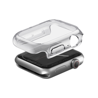 UNIQ GARDE HYBRID WATCH CASE WITH SCREEN PROTECTION 42MM - CLEAR (CLEAR)