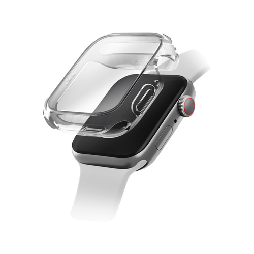 UNIQ GARDE HYBRID WATCH CASE WITH SCREEN PROTECTION 46MM -  CLEAR (CLEAR)