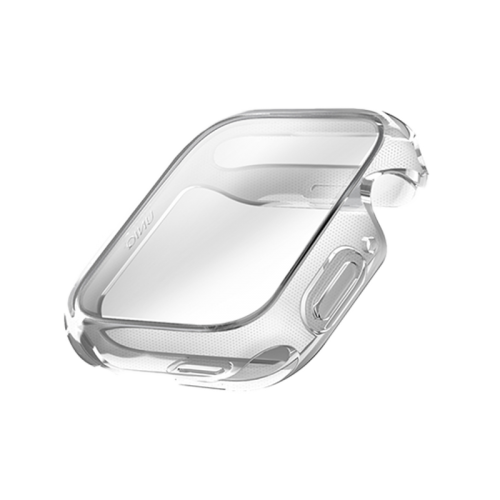 UNIQ GARDE HYBRID WATCH CASE WITH SCREEN PROTECTION 46MM -  CLEAR (CLEAR)