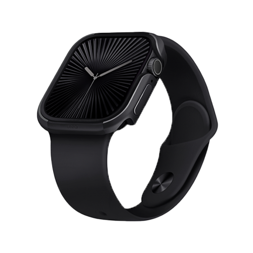 UNIQ VALENCIA APPLE WATCH CASE 46MM - MIDNIGHT BLACK (MIDNIGHT BLACK)