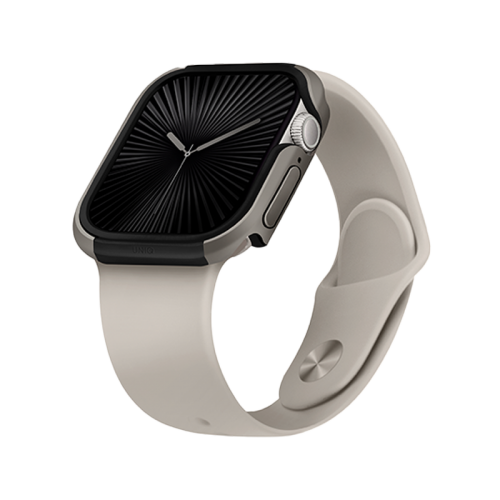 UNIQ VALENCIA APPLE WATCH CASE 46MM - TITANIUM SILVER (TITANIUM SILVER)