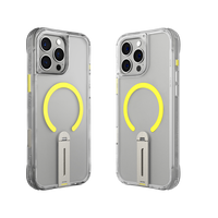 SKINARMA IPHONE 16 PRO HELIX (MAG-CHARGE + 360° ROTATING STAND) CLEAR