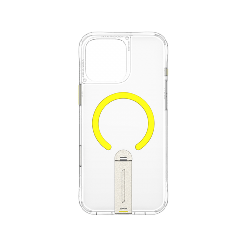 SKINARMA IPHONE 16 PRO HELIX (MAG-CHARGE + 360° ROTATING STAND) CLEAR