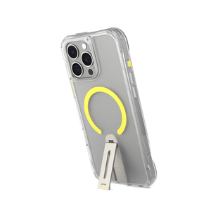 SKINARMA IPHONE 16 PRO HELIX (MAG-CHARGE + 360° ROTATING STAND) CLEAR