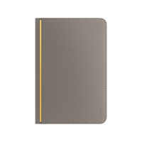 UNIQ BELMONT PASSPORT HOLDER WITH RFID-BLOCKING  - FLINT GREY (FLINT GREY/CANARY YELLOW)