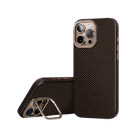 UNIQ HYBRID IPHONE 16 PRO MAX MAGCLICK CHARGING KEVA MAX WITH CAMERA STAND - UMBER (BROWN)