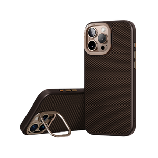 UNIQ HYBRID IPHONE 16 PRO MAX MAGCLICK CHARGING KEVA MAX WITH CAMERA STAND - UMBER (BROWN)
