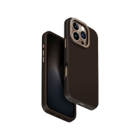 UNIQ HYBRID IPHONE 16 PRO MAGCLICK CHARGING KEVA MAX WITH CAMERA STAND - UMBER (BROWN)