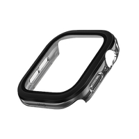 UNIQ VOUTE WATCH CASE WITH TEMPERED GLASS SCREEN 46MM - JET BLACK (JET BLACK)