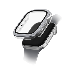 UNIQ VOUTE WATCH CASE WITH TEMPERED GLASS SCREEN 46MM - SILVER (SILVER)