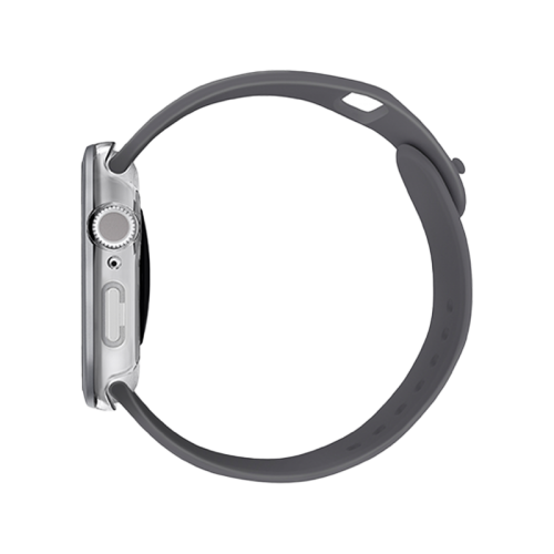 UNIQ VOUTE WATCH CASE WITH TEMPERED GLASS SCREEN 46MM - SILVER (SILVER)