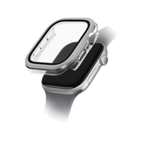 UNIQ VOUTE WATCH CASE WITH TEMPERED GLASS SCREEN 42MM - SILVER (SILVER)