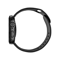 UNIQ VOUTE WATCH CASE WITH TEMPERED GLASS SCREEN 42MM - JET BLACK (JET BLACK)