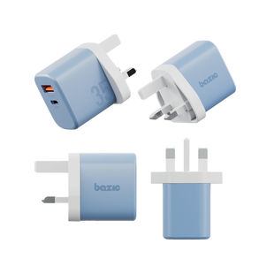 BAZIC GOPORT VELOX BUNDLE, 1C1A CHARGER 35W(UK) WITH WEAVE CABLE - BUBBLEGUM