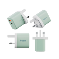 BAZIC GOPORT VELOX BUNDLE, 1C1A CHARGER 35W(UK) WITH WEAVE CABLE - PISTACHIO