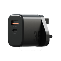 BAZIC GOPORT VELOX BUNDLE, 1C1A CHARGER 35W(UK) WITH WEAVE CABLE - TRUFFLE