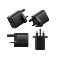 BAZIC GOPORT VELOX BUNDLE, 1C1A CHARGER 35W(UK) WITH WEAVE CABLE - TRUFFLE