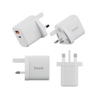 BAZIC GOPORT VELOX BUNDLE, 1C1A CHARGER 35W(UK) WITH WEAVE CABLE - VANILLA