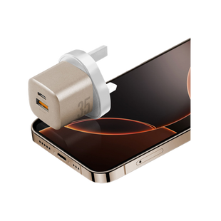 ENERGEA AMPCHARGE GAN35, 1C1A PD/PPS/QC3.0 WALL CHARGER,35W (UK) - GOLD