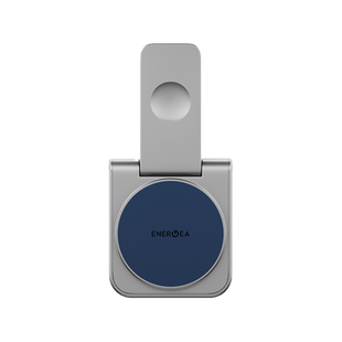 ENERGEA MAGDUO, 2IN1 FOLDABLE QI2 MAGNETIC FAST WIRELESS CHARGER -  BLUE