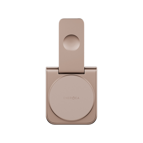 ENERGEA MAGDUO, 2IN1 FOLDABLE QI2 MAGNETIC FAST WIRELESS CHARGER - GOLD