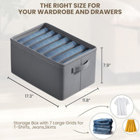 SkyKey Lifestyle Foldable Wardrobe Clothes Organizer 7 Grid