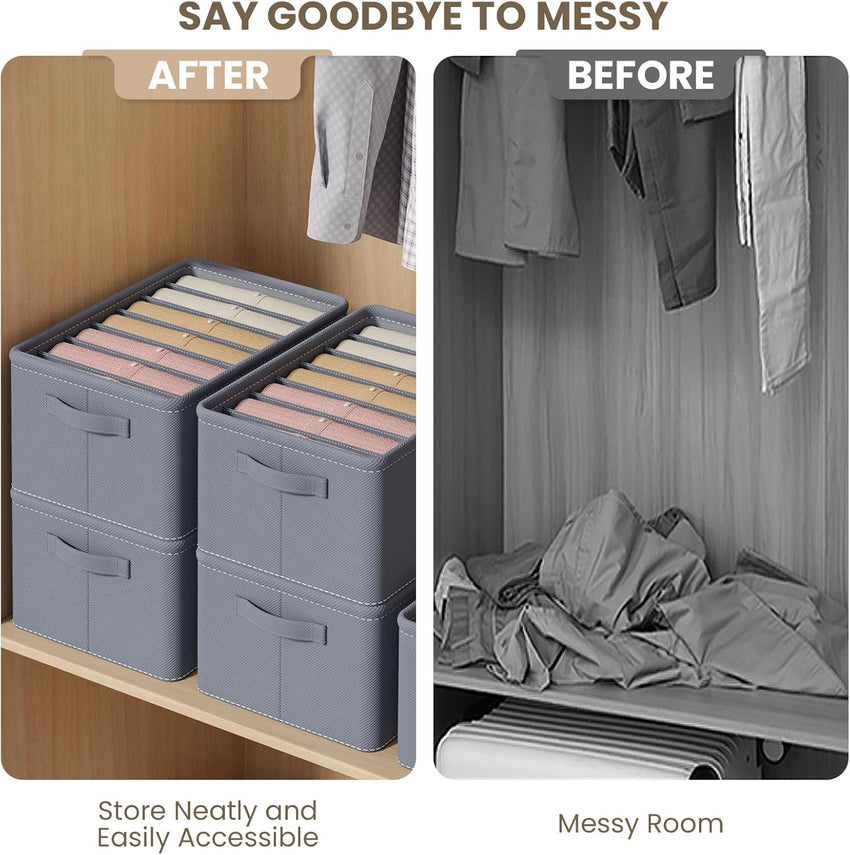 SkyKey Lifestyle Foldable Wardrobe Clothes Organizer 7 Grid