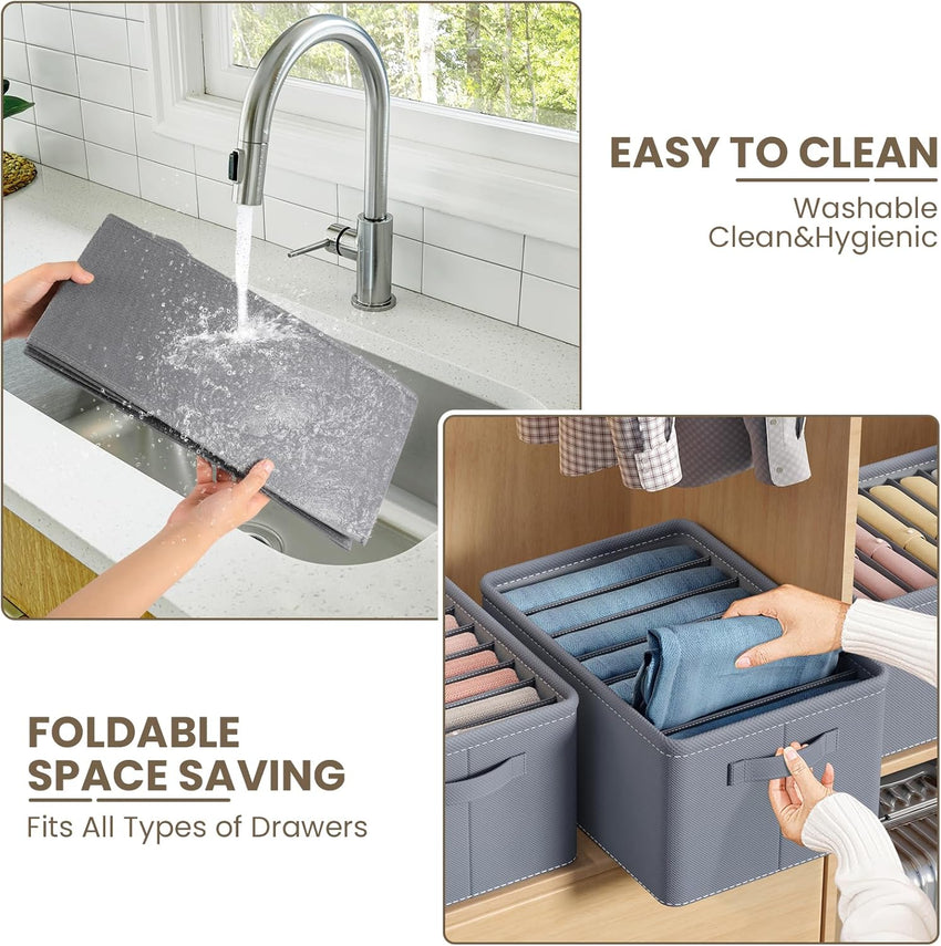 SkyKey Lifestyle Foldable Wardrobe Clothes Organizer 7 Grid