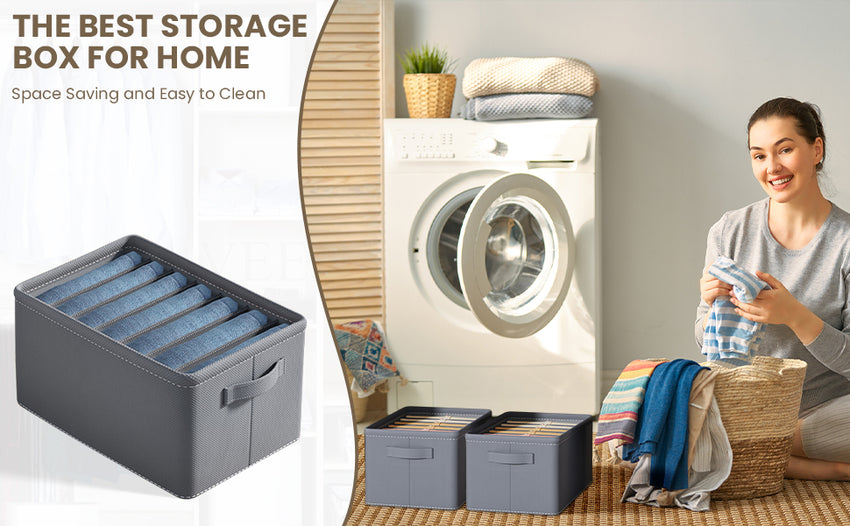 SkyKey Lifestyle Foldable Wardrobe Clothes Organizer 7 Grid