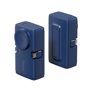 BAZIC GOPOWER KODA, 2IN1 5000MAH FOLDABLE USB-C / LIGHTNING PIN POWERBANK WITH APPLE WATCH CHARGER - BLUEBERRY