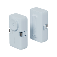 BAZIC GOPOWER KODA, 2IN1 5000MAH FOLDABLE USB-C / LIGHTNING PIN POWERBANK WITH APPLE WATCH CHARGER - BUBBLEGUM