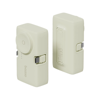 BAZIC GOPOWER KODA, 2IN1 5000MAH FOLDABLE USB-C / LIGHTNING PIN POWERBANK WITH APPLE WATCH CHARGER - PISTACHIO