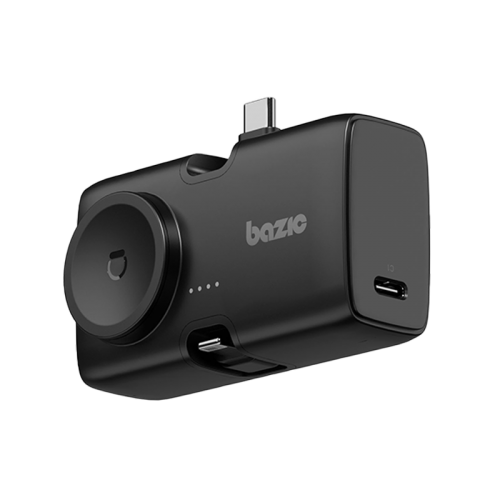 BAZIC GOPOWER KODA, 2IN1 5000MAH FOLDABLE USB-C / LIGHTNING PIN POWERBANK WITH APPLE WATCH CHARGER - TRUFFLE