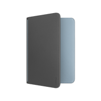 UNIQ BELMONT PASSPORT HOLDER TRACKER WITH RFID-BLOCKING - CHARCOAL (CHARCOAL/WASHED BLUE)