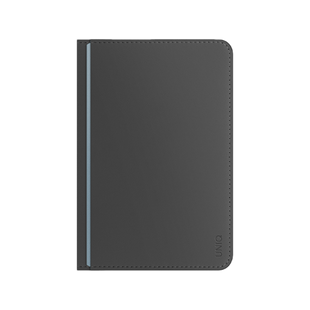 UNIQ BELMONT PASSPORT HOLDER TRACKER WITH RFID-BLOCKING - CHARCOAL (CHARCOAL/WASHED BLUE)