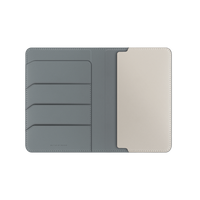 UNIQ BELMONT PASSPORT HOLDER WITH RFID-BLOCKING - LICHEN (LICHEN/IVORY)