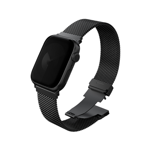 UNIQ DANTE PRO APPLE WATCH SELF-ADJUSTABLE MESH STEEL BAND 42/41/40MM - GRAPHITE BLACK (GRAPHITE BLACK)