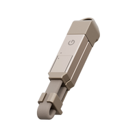 ENERGEA SHEATH 2-IN-1  C TO C + LIGHTNING CABLE, 480MBPS, 60W, 15CM -GOLD