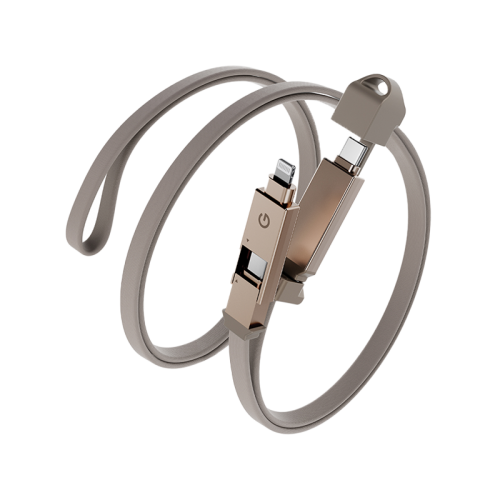 ENERGEA SHEATH 2-IN-1  C TO C + LIGHTNING CABLE, 480MBPS, 60, 1M -GOLD